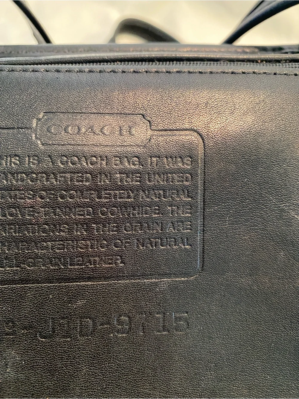 Vintage Coach Legacy Companion Classic Black Leather Crossbody Bag